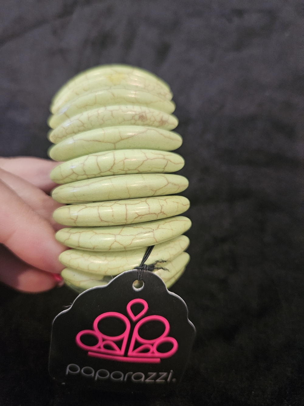 Paparazzi Light Green Stretch Bracelet